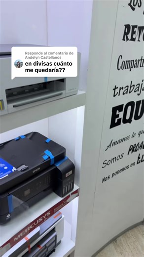 Respuesta a @Andelyn Castellanos Hp 580w multifuncional 220$ en divisas y puedes usar tus tarjetas internacional del Banco vzla