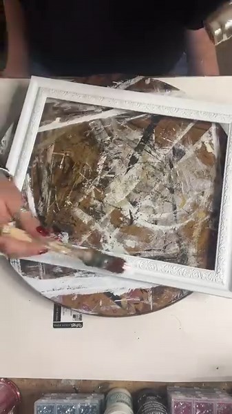 23K views · 621 reactions | Grab a frame and some metal ribbon and make your very own eyeglass storage hanger! | Royale Funky Junque | Facebook