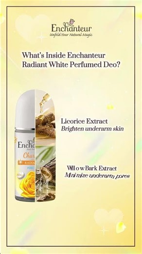 What’s Inside Enchanteur Radiant White Perfumed Deo?