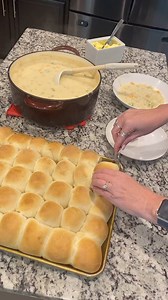 Soft, fluffy, and golden brown—these homemade dinner rolls are the perfect addition to any meal! 🥖✨ Watch how easy it is to mix, knead, and bake these delicious rolls from scratch. They’re perfect for family dinners, holidays, or just because! 😋 • 2 1/2 cups warm water • 2 tablespoons yeast • 1 stick (1/2 cup) butter, melted • 2 teaspoons salt • 1/2 cup sugar • 1 egg • 7 cups flourInstructions:In a large mixing bowl, combine the warm water and yeast. Add the melted butter, salt, sugar, egg, an