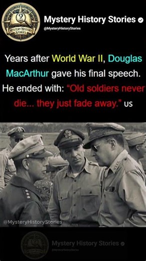 Douglas MacArthur’s Final Words Became History 🥹🪖