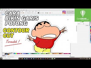 Cara Membuat Contour Cut / Garis Potong di Corel Draw