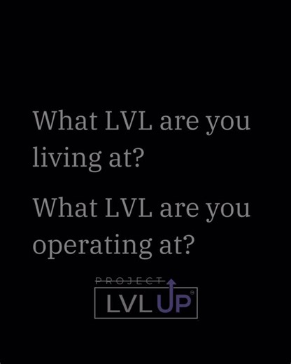 LVLUP - Life Is The Game. ™️ on Instagram: "Your life has a LVL… — Your actions have LVL’s… — And they’re not always the same. — Most people live at one LVL… while operating at a much lower one. — That gap? That’s where the frustration lives. — The self-doubt. The “why am I not further?” loop. — So here’s the move: Close. The. Gap. — Train the XP you’re lacking. Strengthen the stats you’ve been ignoring. Become the LVL you know you’re meant for. — Because when identity and action finally match— 