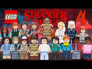 LEGO STRANGER THINGS SEASON 4 - Building ALL MAIN Characters! 🔥💯