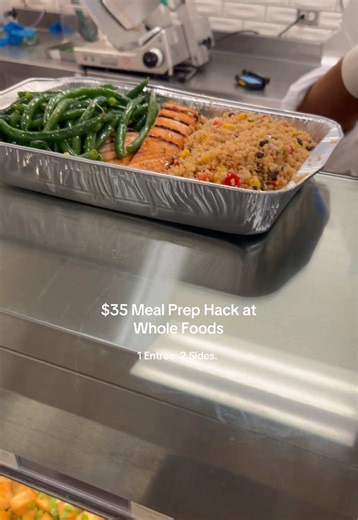 Whole Foods Meal Prep Hack @Whole Foods Market I’m sorry but the $35 Whole Foods meal prep hack might be one of the easiest ways to stay on track without spending hours in the kitchen. As a busy woman, I know how tempting it is to grab random food when you’re tired, hungry, and trying to feed everybody fast. This is why I love a simple build-your-own family meal that feeds 4. You can mix a protein, grab easy sides, add a veggie, and stretch it into multiple portions without overthinking it. It s