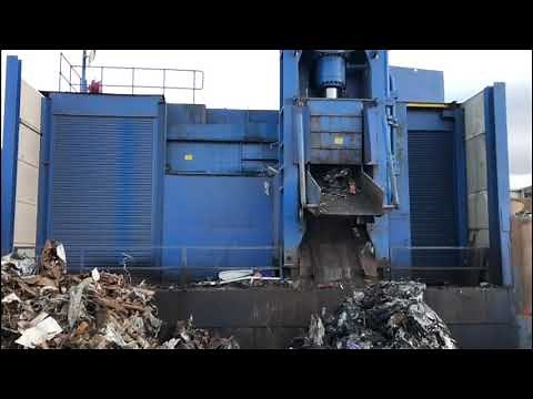 Scrap Metal Processing using the Moros HP1100 Shear at Bradford Waste Traders Ltd