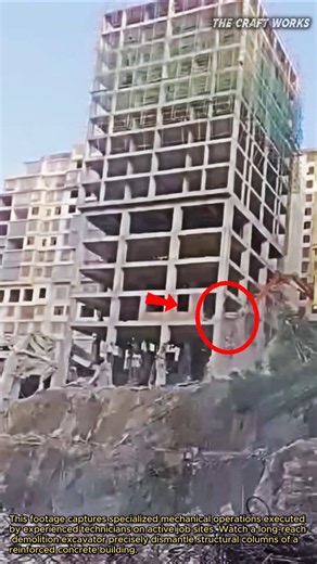 Massive Building Brought Down Instantly #industrial #machinery #skills #demolition #heavyequipment
