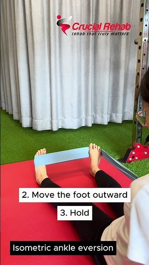 Isometric ankle eversion