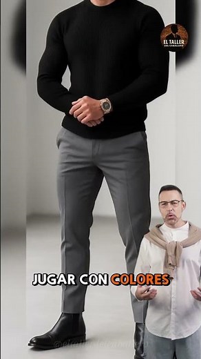 Aprende a combinar con pantalón de vestir y jersey