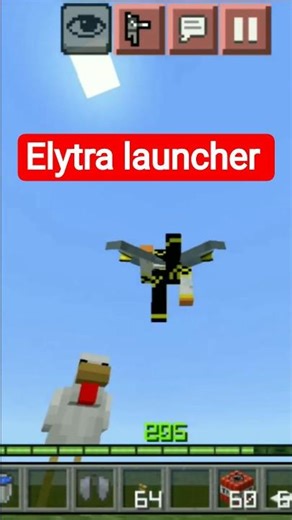Easiest Elytra launcher in Minecraft #minecraft #shorts