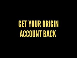Get your Origin account back in 1 minute - 2025!!!