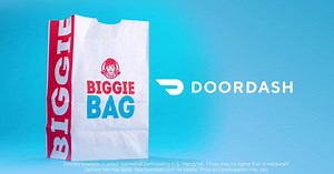 The Biggie Bag is a ton of food for just $5. And when you order through DoorDash, you can get it delivered wherever you are. | Wendy's