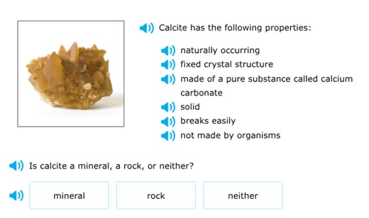 Calcite has the following properties: naturally occurring fixed... | Filo