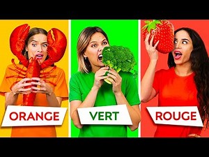 EAT ONE COLOR OF FOOD FOR 24 HOURS || The Last One to Stop Eating Wins!