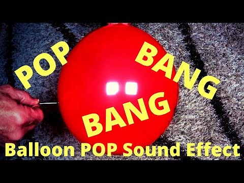 Balloon POP Sound Effect - 1 Hour - Busting Balloon Sounds