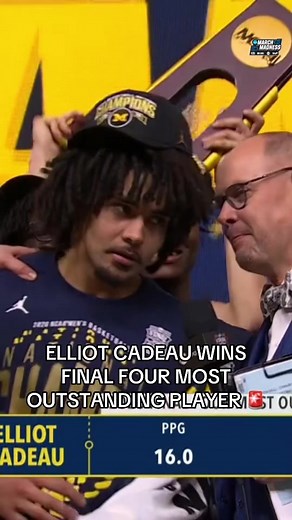 Elliot Cadeau Wins NCAA Final Four Most Outstanding Player