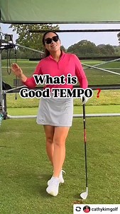 2.1K views · 383 reactions | Carry Kim @cathykimgolf Do you have the right tempo  The right golf swing tempo can make all the difference in your game! Making sure that you are consistently hitting the same tempo is so key to a consistent around so check this video out and practice with the prompt. Make sure you watch till the end! golf tips golfers women’s golf #golftips #golfreels #explorereels #cathykimgolf #pxg #womensgolf | Women's Golf | Facebook