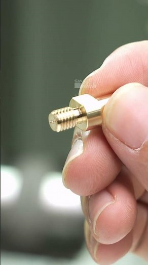 How to Machine Brass Screw on SL-36 CNC Lathe Side Live Tool with Saw Milling? #cnc #smartlathe