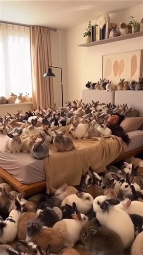 RABBIT LOVER on Instagram: "Surrounded by love and fluff 🐇 Cradit @valentinloiseau.ai #rabbit #rabbitsofinstagram #rabbitlife #rabbitlove #rabbits #rabbitsworldwide"