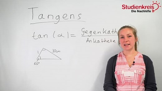 Tangens - Rechnen mit der Winkelfunktion