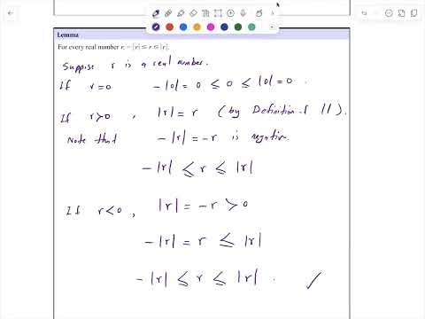 Absolute Value Property and Triangle Inequality Brief Proof