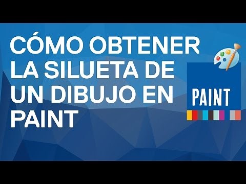 Cómo calcar un dibujo en Paint (cómo obtener el contorno o silueta de cualquier dibujo en Paint)