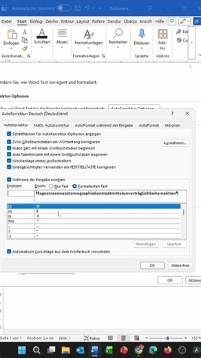 Word Autokorrektur: Lange Wörter & Namen automatisch abkürzen (schnell erklärt)