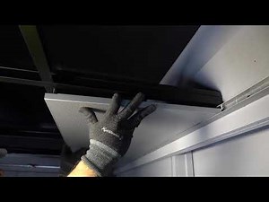 Aluminum Perforated Grid Ceiling Installation
