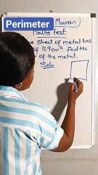 Perimeter of a square #maths #school #perimeter