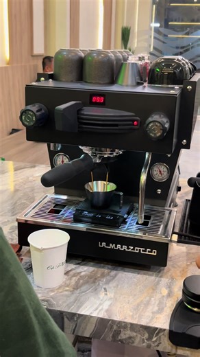 Coffee Pit Stop with La Marzocco Machine