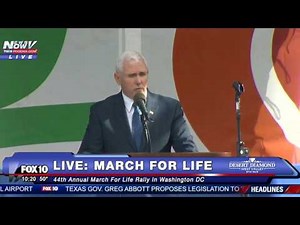 FNN: Vice President Mike Pence Speech March For Life 2017 Washington DC