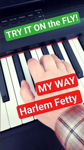 MY WAY Piano Tutorial (Easy) • Try It on the Fly 🎹 #rap