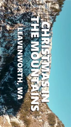 Snow-covered ridges and winter valleys surround Leavenworth in the heart of the Cascades. Along the mountainside, the Tumwater Twister alpine coaster — the first of its kind in Washington — traces a controlled descent shaped by the terrain itself. January 2025. #pnw #leavenworth #christmas | Sky’s Shutter