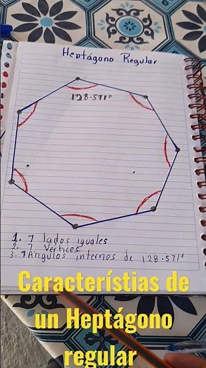 Características de un Heptágono Regular