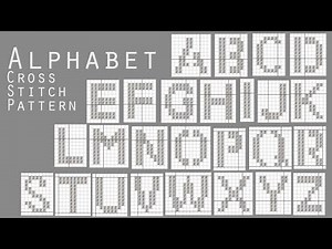 Alphabet cross stitch pattern | pola kristik | huruf |