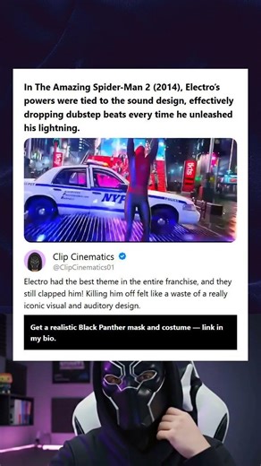 In The Amazing Spider-Man 2 2014 Electros powers were tied to the sound design effectively dropping