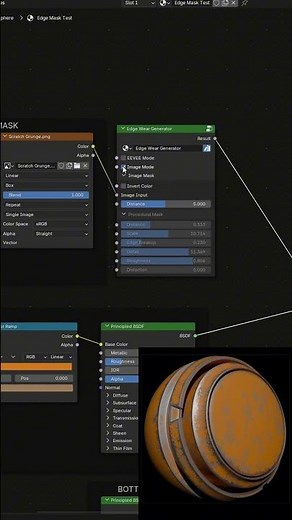 Creating edge wear in blender #blender #blendertexturing