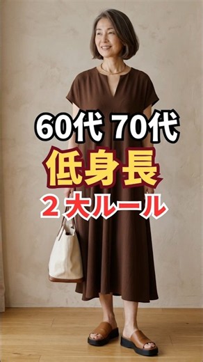 The 100% Key to Outfits for Short Stature is Choosing the Right Shape [60s & 70s] #Petite #Senior...