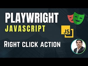 Playwright with Javascript | Mouse Right Click/Context Click Action | Part 22