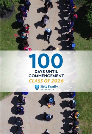 The countdown begins, Tigers ✨🎓 #holyfamilyuniversity #classof2026 #graduation #college #commencement
