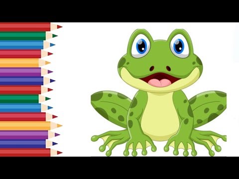 Frog coloring | how to color| Frog coloring|kids coloring fun| kid's Art| kolouring