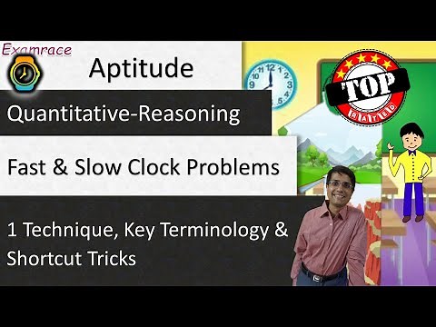 Fast and Slow Clock Problems: 1 Technique, Key Terminology, and Shortcut Tricks