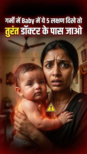 गर्मी में Baby में ये 5 लक्षण दिखे तो तुरंत डॉक्टर के पास जाओ ⚠️ (Danger Signs!)