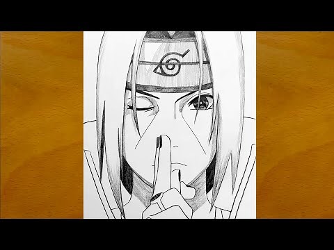 How to Draw Itachi Uchiha from Naruto | Full Step-by-Step Sketching Process