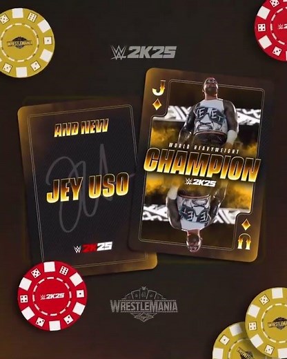 Jey Uso wins the World Heavyweight title at Wrestlemania 41