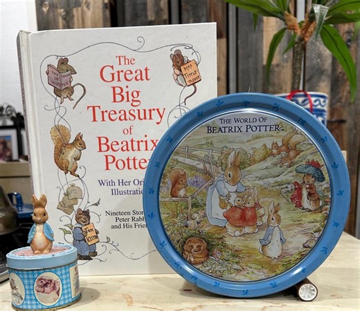 The Great Big Treasury of Beatrix Potter W/original Illustrations for Children & Two Tin Round B. Potter Containers 7.5”x 3” and 5” X 3” - Etsy UK