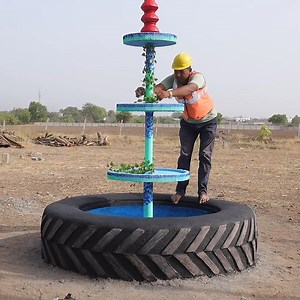 16M views · 10K reactions | 3 tier fountain - outdoor water features #fun #fountain #tier #decor #hacks #diy | Hetal's Art - Creation | Facebook