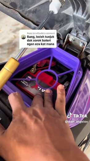 RSX 150cc: Pindah & Sorok Bateri Motor