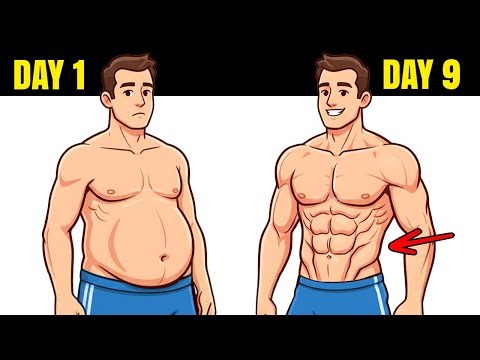 The Fastest Way To Get SIX PACK ABS | 9 Days, 9 Exercises, 9 Minutes