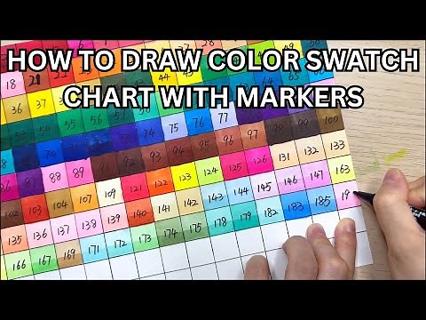 How to Draw Color Swatch Chart for Markers | Marker Drawing Tutorial